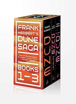 portada Frank Herbert's Dune Saga 3-Book Boxed Set: Dune, Dune Messiah, and Children of Dune (en Inglés)