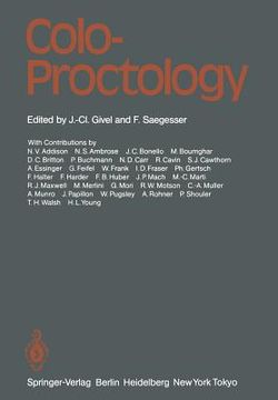 portada colo-proctology: proceedings of the anglo-swiss colo-proctology meeting, lausanne, may 19/20, 1983