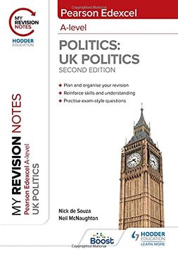 portada My Revision Notes: Pearson Edexcel a Level uk Politics: Second Edition (in English)