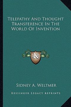 portada telepathy and thought transference in the world of invention (in English)