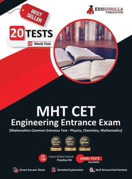portada MHT CET Engineering Exam 2023 - Mathematics, Physics and Chemistry (PCM Group) - 20 Mock Tests (1500 Solved Questions) with Free Access To Online Test (en Inglés)