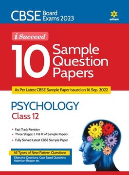 portada CBSE Board Exam 2023 I Succeed 10 Sample Question Paper PSYCHOLOGY Class 12 (en Inglés)