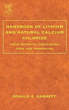 portada Handbook of Lithium and Natural Calcium Chloride (in English)