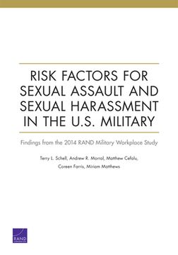 portada Risk Factors for Sexual Assault and Sexual Harassment in the U.S. Military: Findings from the 2014 Rand Military Workplace Study (en Inglés)