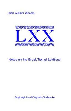portada notes on the greek text of leviticus (en Inglés)