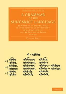 portada A Grammar of the Sungskrit Language 2 Volume Set: A Grammar of the Sungskrit Language: Volume 2 Paperback (Cambridge Library Collection - Perspectives From the Royal Asiatic Society) (in English)
