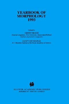 portada yearbook of morphology 1993: theme: prosodic morphology (in English)