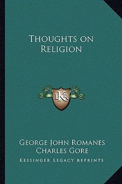 portada thoughts on religion (en Inglés)