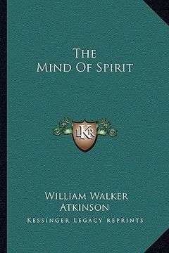 portada the mind of spirit (in English)