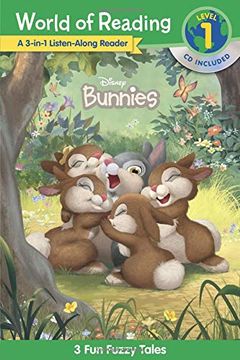 portada World of Reading Disney Bunnies 3-In-1 Listen-Along Reader (Level 1): 3 fun Fuzzy Tales (en Inglés)