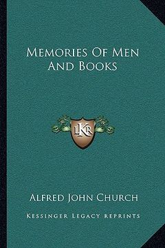 portada memories of men and books (en Inglés)