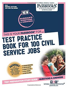 portada Test Practice Book for 100 Civil Service Jobs (en Inglés)