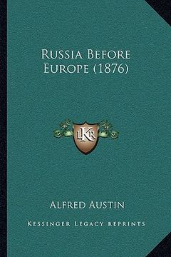 portada russia before europe (1876) (en Inglés)