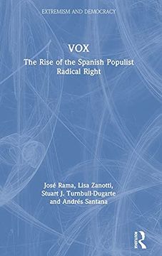 portada Vox: The Rise of the Spanish Populist Radical Right (Routledge Studies in Extremism and Democracy) (en Inglés)