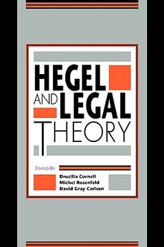 portada hegel and legal theory