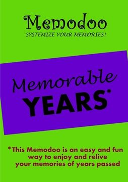 portada Memodoo Memorable Years (in English)