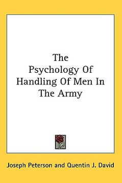 portada the psychology of handling of men in the army (in English)