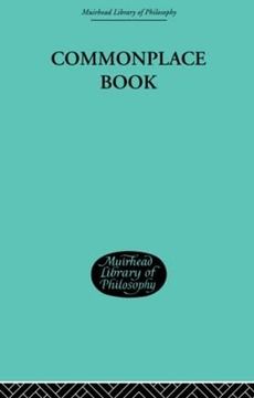 portada Commonplace Book: 1919-1953 (Muirhead Library of Philosophy)