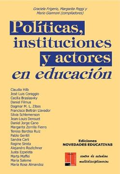 portada politicas instituciones y acto.e/edu