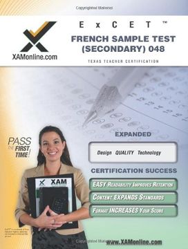 portada Excet French Sample Test (Secondary) 048 Teacher Certification Test Prep Study Guide (en Inglés)