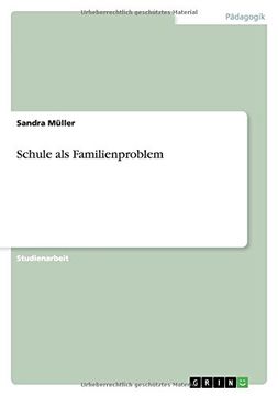 portada Schule als Familienproblem (German Edition) (en Alemán)