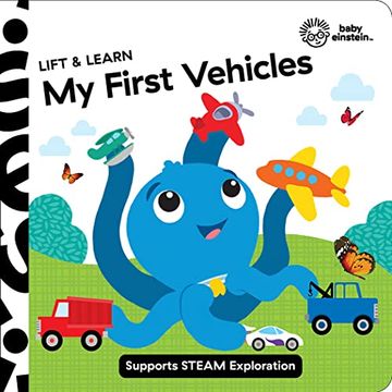 portada Baby Einstein - my First Vehicles Lift and Learn Lift the Flap Board Book - Supports Steam Exploration - pi Kids 
