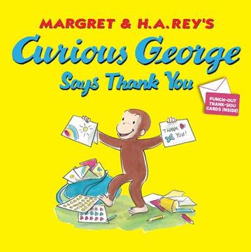 portada curious george says thank you (in English)