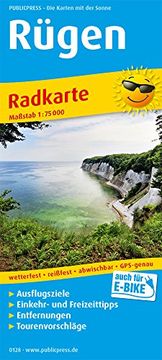 portada Rügen 1: 75 000: Radkarte mit Ausflugszielen, Einkehr- & Freizeittipps (en Alemán)