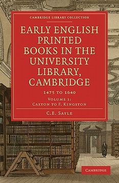 portada Early English Printed Books in the University Library, Cambridge 4 Volume Paperback Set: Early English Printed Books in the University Library,. Of Printing, Publishing and Libraries) 