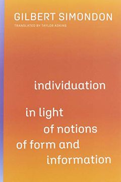 portada Individuation in Light of Notions of Form and Information (Posthumanities) (in English)