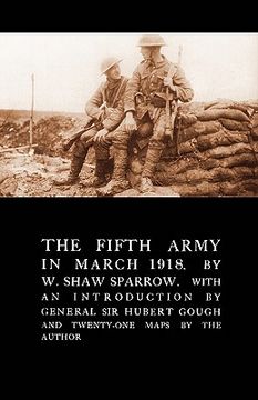 portada fifth army in march 1918 (en Inglés)