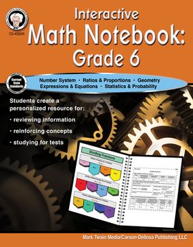 portada Interactive Math Notebook Resource Book, Grade 6 (en Inglés)