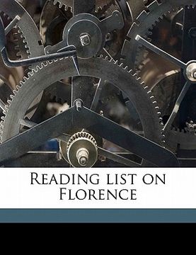 portada reading list on florence (en Inglés)