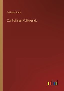 portada Zur Pekinger Volkskunde (in German)