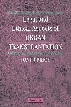 portada Legal and Ethical Aspects of Organ Transplantation (in English)