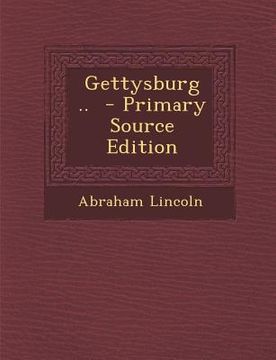 portada Gettysburg .. (en Inglés)