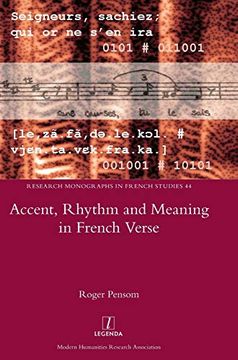 portada Accent, Rhythm and Meaning in French Verse: 44 (Research Monographs in French Studies) 