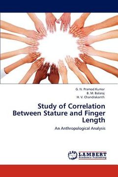 portada study of correlation between stature and finger length (en Inglés)