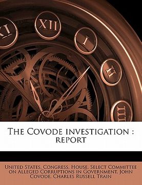 portada the covode investigation: report (en Inglés)