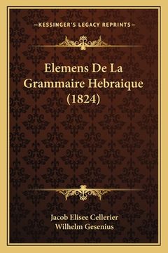 portada Elemens De La Grammaire Hebraique (1824) (en Francés)