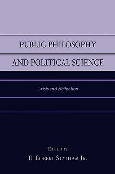 portada public philosophy and political science: crisis and reflection (en Inglés)