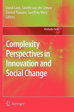 portada complexity perspectives in innovation and social change (in English)