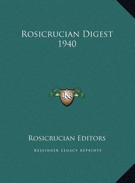 portada rosicrucian digest 1940 (en Inglés)