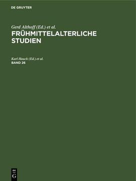 portada Frühmittelalterliche Studien. Band 26 (in German)