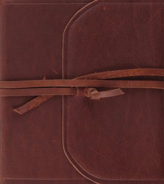portada ESV Journaling Study Bible (Natural Leather, Brown, Flap with Strap) (en Inglés)