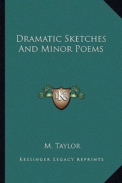 portada dramatic sketches and minor poems (en Inglés)