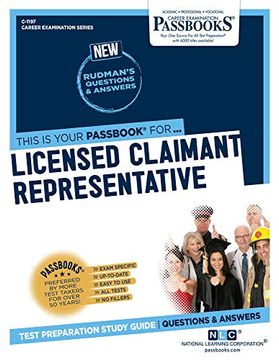 portada Licensed Claimant Representative (Career Examination) (en Inglés)