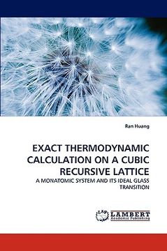 portada exact thermodynamic calculation on a cubic recursive lattice (in English)
