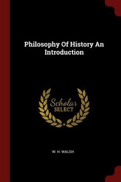 portada Philosophy Of History An Introduction