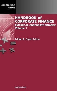 portada Handbook of Corporate Finance: Empirical Corporate Finance: Volume 1 (Handbooks in Finance) (en Inglés)